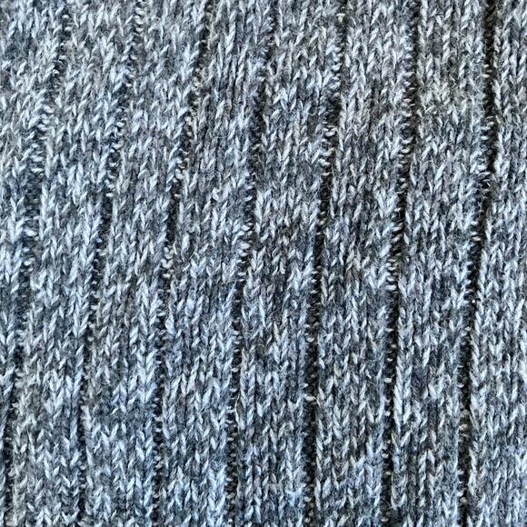 Erika & Co Sz S/M Vtg 90s Fair Isle Knit Sweater Vest Marled Grey Boxy - Picture 14 of 16